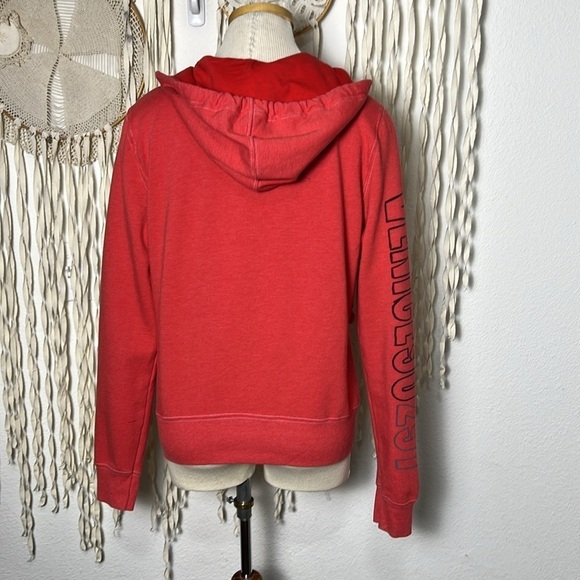 Venice 291 Coral Red Hoodie Size 02/M - Picture 2 of 10